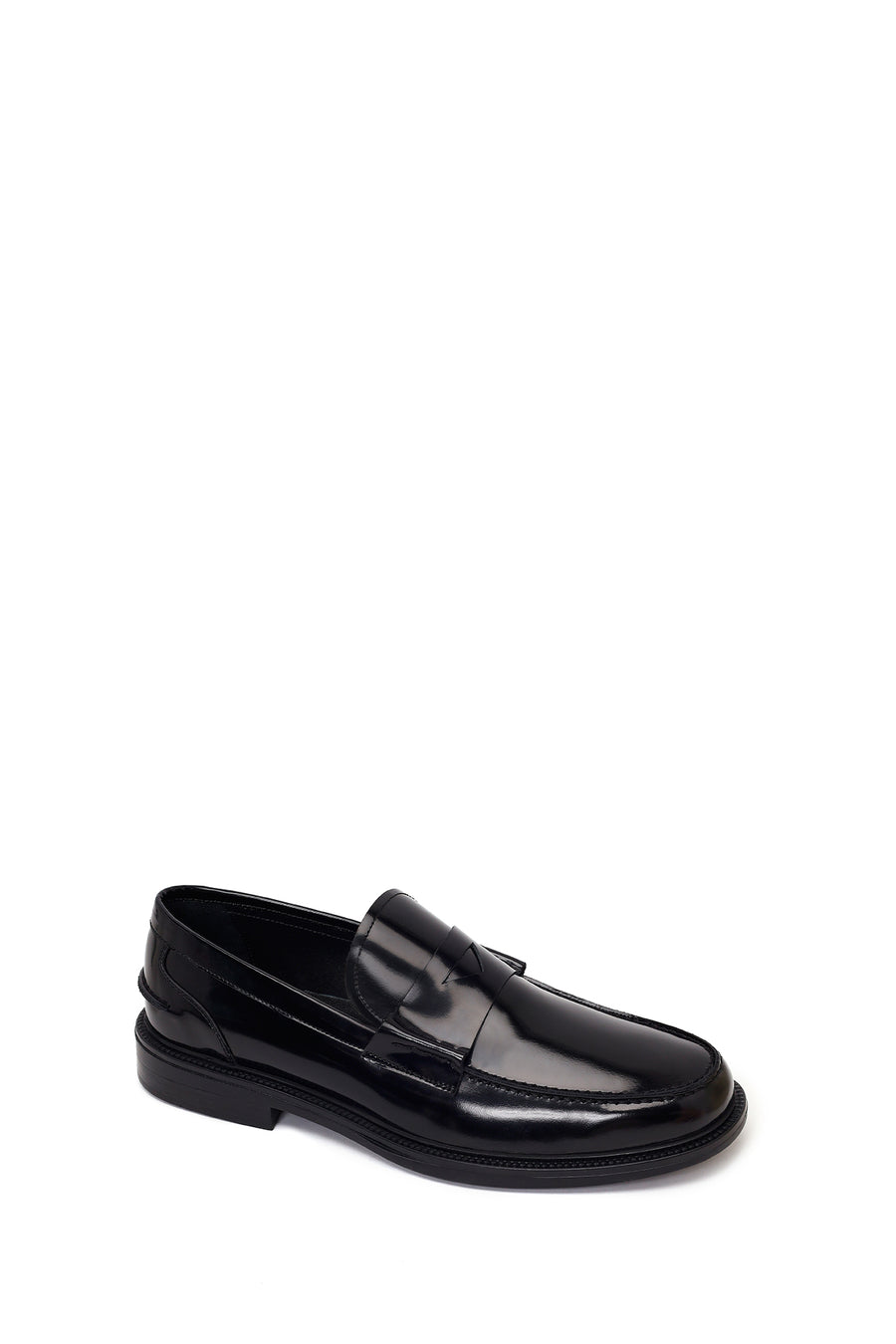 Male Black Leather Classic Loafer