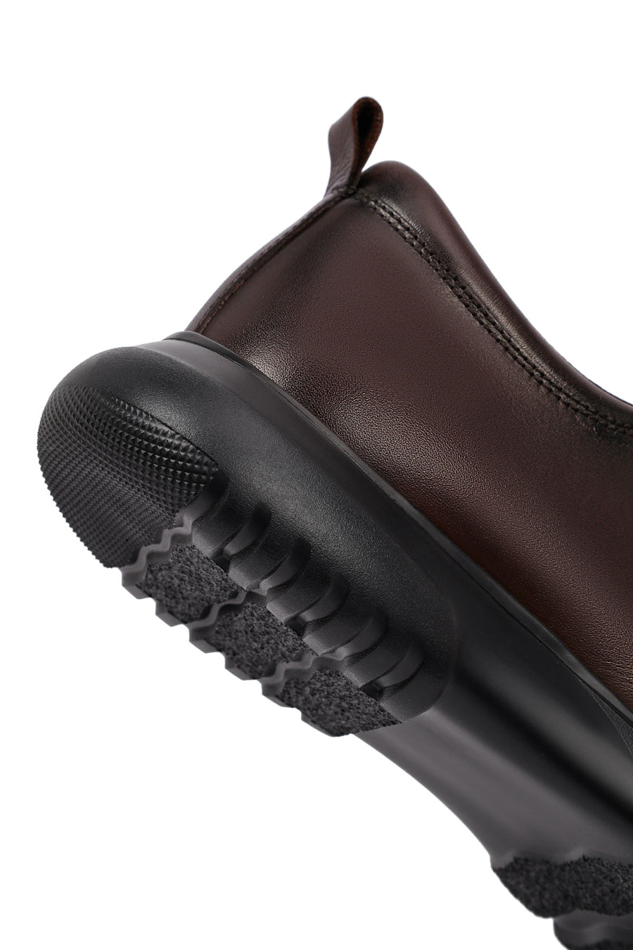 Men's Brown Lace-Up Leather Casual Shoes