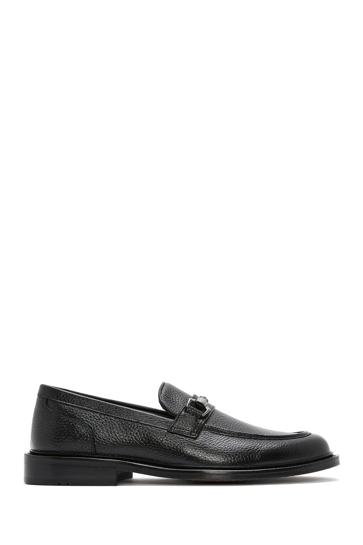 Erkek Siyah Deri Klasik Loafer 25SFD6009FT | Derimod
