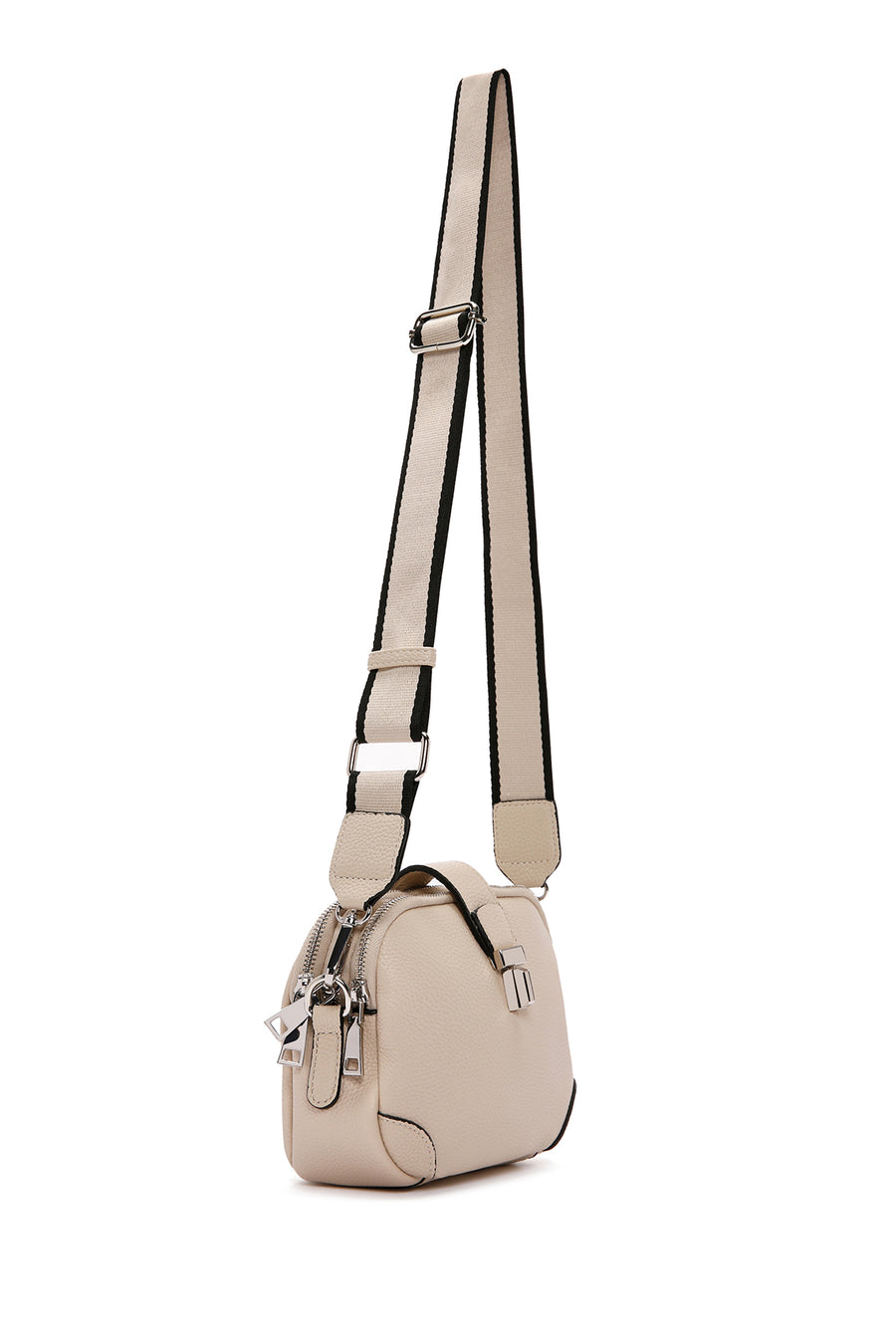 Women's Cream Long Strap Crossbody Bag