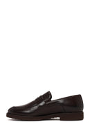Erkek Kahverengi Deri Klasik Loafer | Derimod
