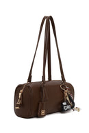 Woman Brown Charmed Shoulder Bag | Derimod