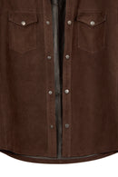 Martinez Male Brown Suede Leather Shirt Jacket | Derimod