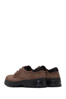 Men's Brown Lace-Up Thick-Soled Suede Leather Casual Shoes | Derimod