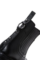 Women's Black Leather Heeled Boots | Derimod