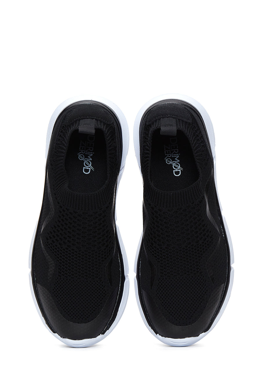 Women's Black Fabric Sneaker