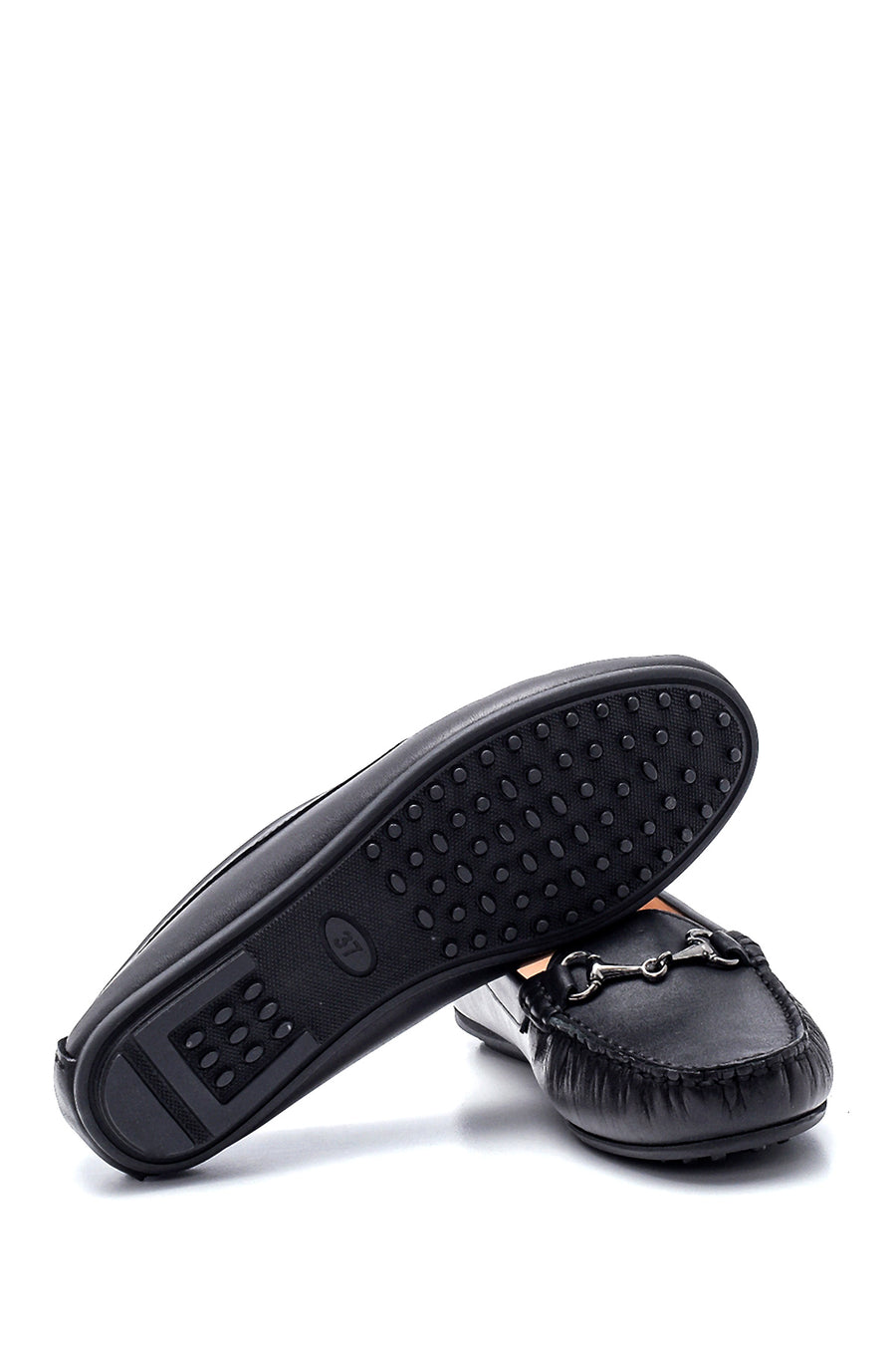 Women's Leather Buckle Loafer