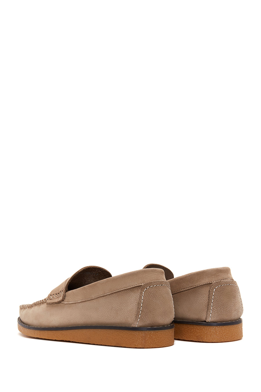 Erkek Bej Deri Casual Loafer