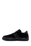 Erkek Siyah Süet Deri Sneaker | Derimod