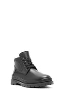 Men's Black Lace-Up Leather Casual Boots | Derimod