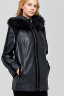Delfina Women's Leather Jacket | Derimod