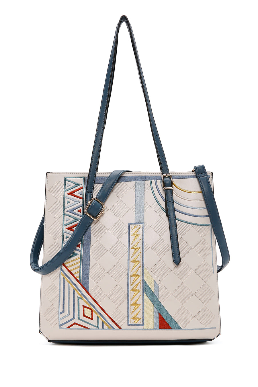 Women's Multicolored Long Strap Printed Shoulder Bag 25SBD261026 | Derimod