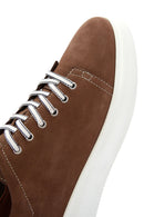 Men's Mink Nubuck Leather Sneaker | Derimod
