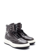 Erkek Deri Boğazlı Sneaker | Derimod
