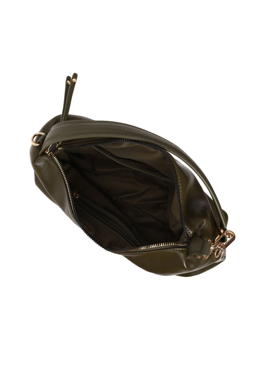 Woman Green Long-Strap Shoulder Bag
