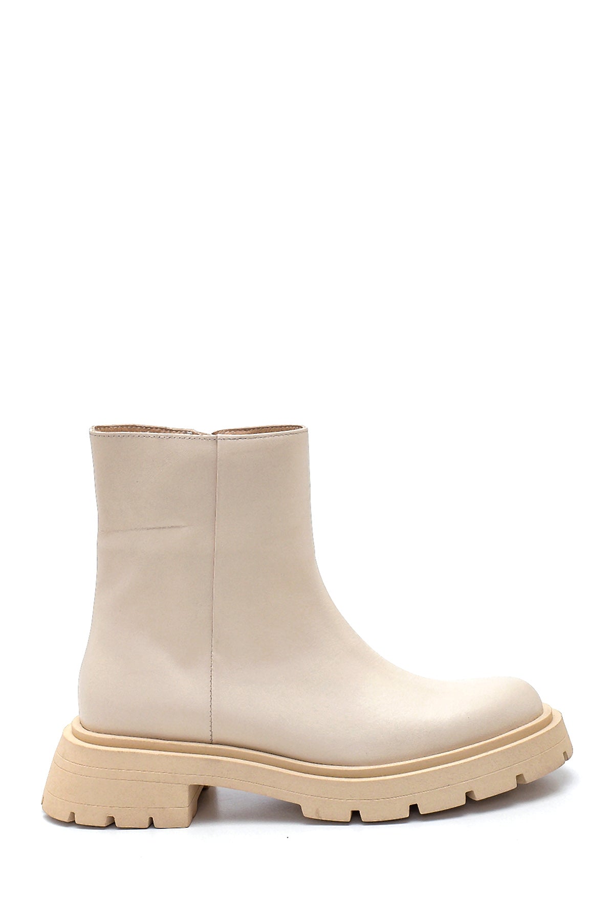 Women's Leather Zipper Boots 21WFD151218 | Derimod