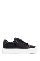 Woman Black Lace-Up Chunky Sneaker | Derimod