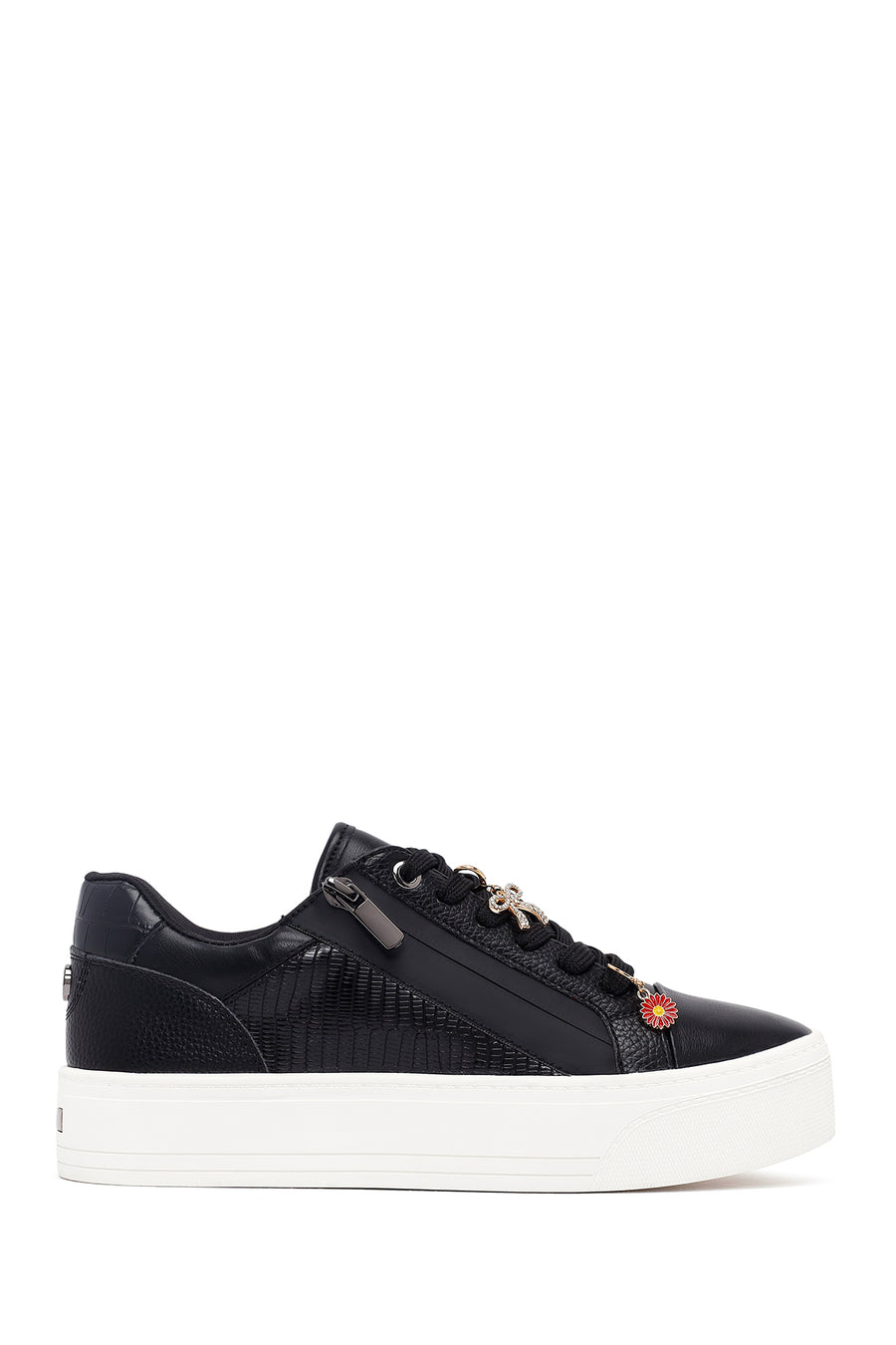Woman Black Lace-Up Chunky Sneaker AF520004SV | Derimod