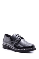 Women's Patent Leather Stone Detailed Shoes | Derimod