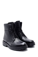 Men's Leather Zippered Boots | Derimod