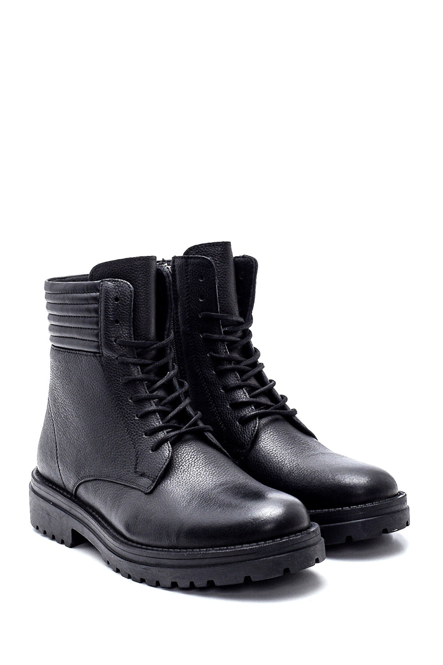 Men's Leather Zippered Boots