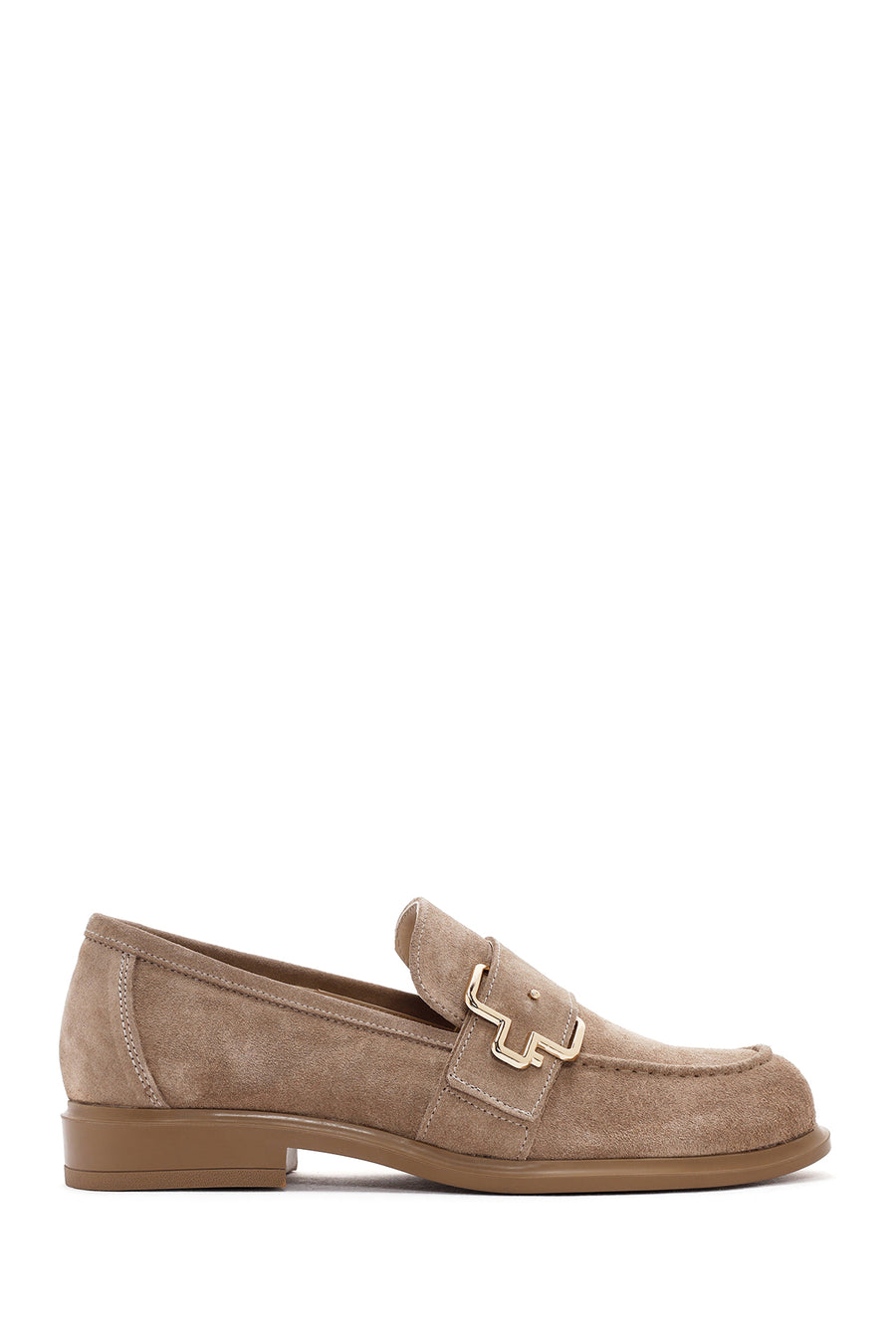 Women's Mink Suede Leather Loafer 24SFD180810 | Derimod