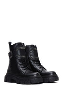 Women's Black Zippered Boots | Derimod