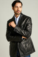 Mandzukic Men's Leather Jacket | Derimod