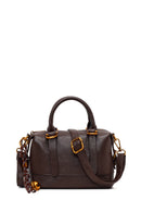 Woman Brown Long-Strap Mini Shoulder Bag | Derimod