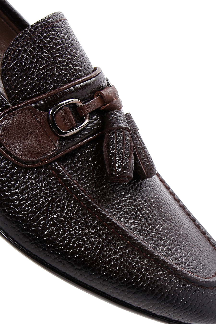 Men's Brown Leather Tasseled Classic Loafer