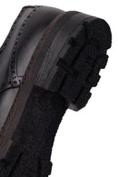 Male Black Lace-up Leather Casual Shoes | Derimod
