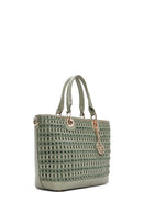 Women's Green Long Strap Knitted Shoulder Bag | Derimod