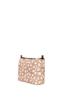Woman Brown Accessory-Detail Printed Shoulder Bag | Derimod