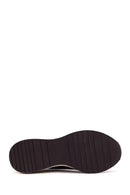 Derimod Zero Women's Brown Zippered Platform Fabric Sneaker | Derimod