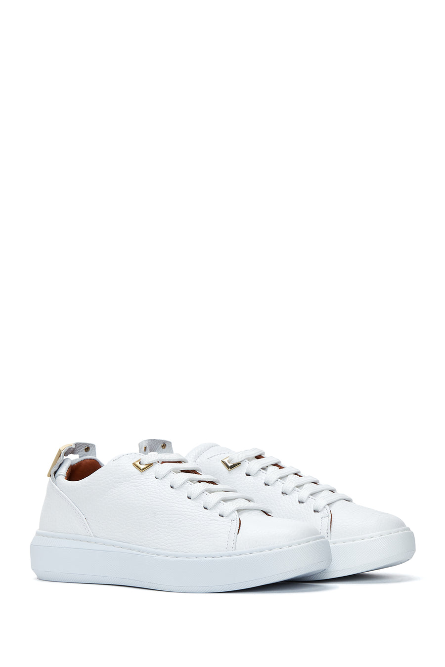 Women's White Leather Sneaker