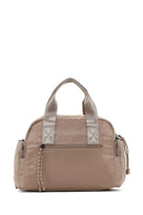 Women's Beige Long Strap Accessory Detailed Fabric Handbag | Derimod
