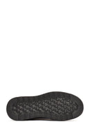 Men's Black Lace-up Leather Sneaker | Derimod