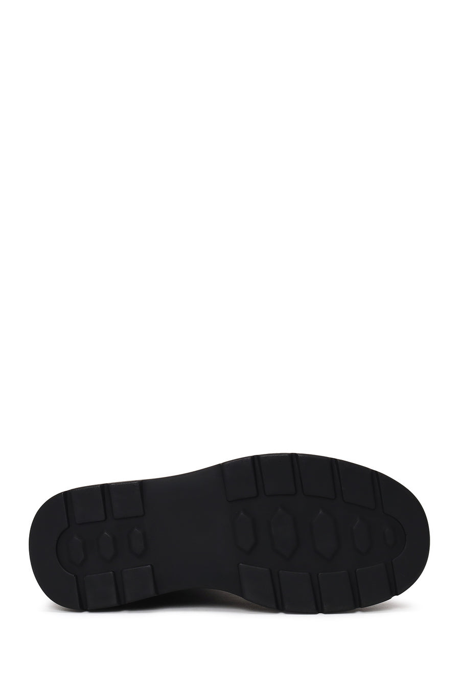 Woman Black Thick-Soled Fabric Boots