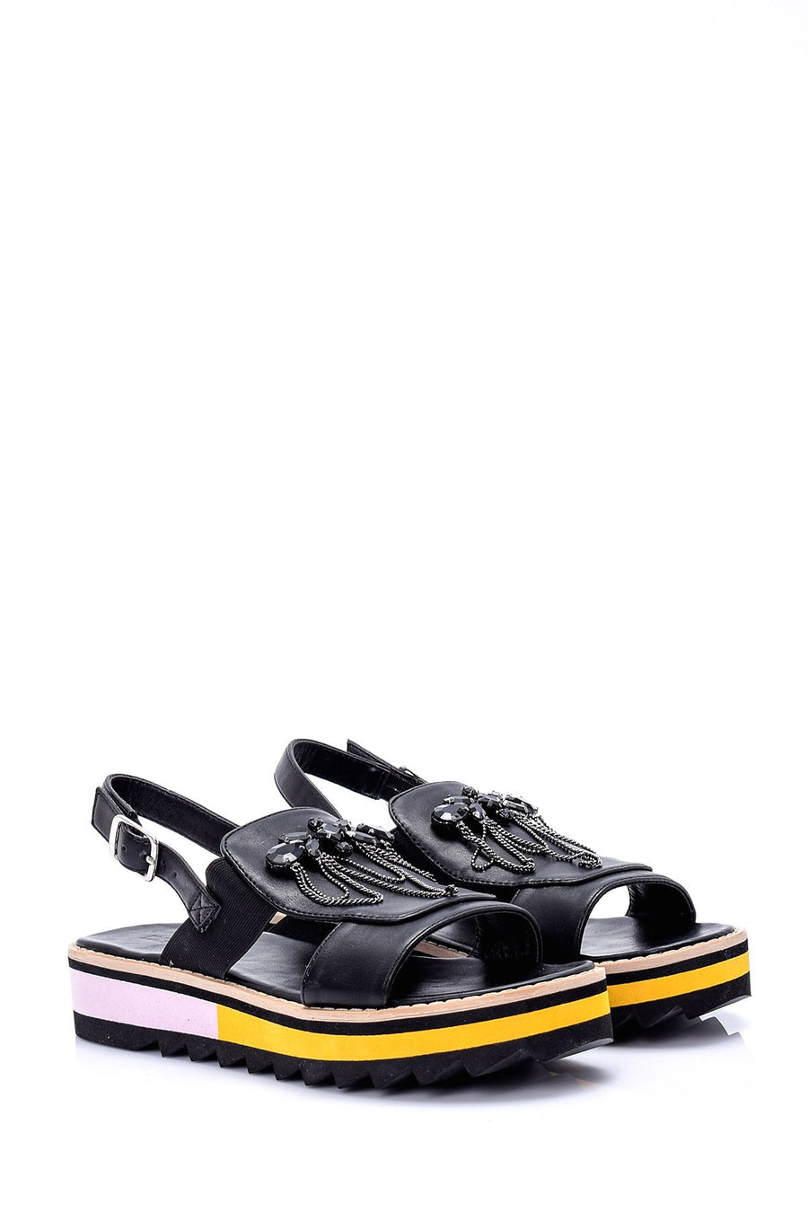 Women's Stone Detailed Sandals