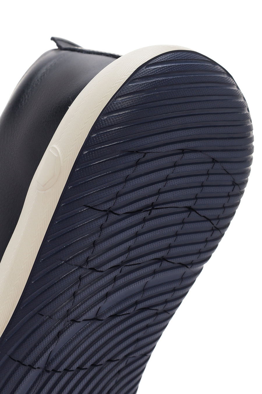 
Men's Navy Blue Lace-Up Leather Sneaker
