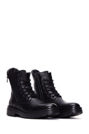 Men's Leather Zippered Boots | Derimod