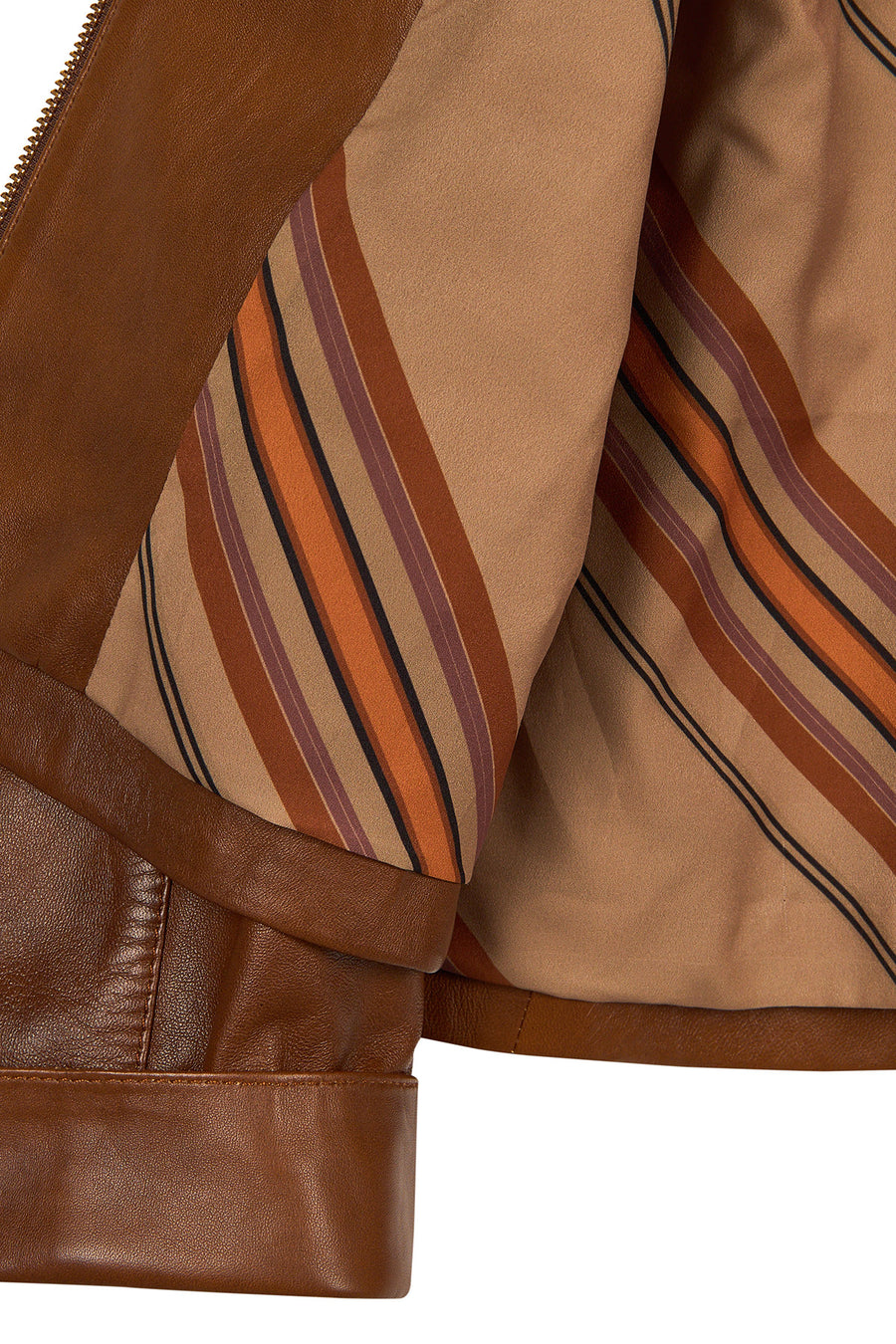 Devon Woman Camel A-From Leather Jacket