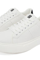 Erkek Beyaz Bağcıklı Sneaker | Derimod