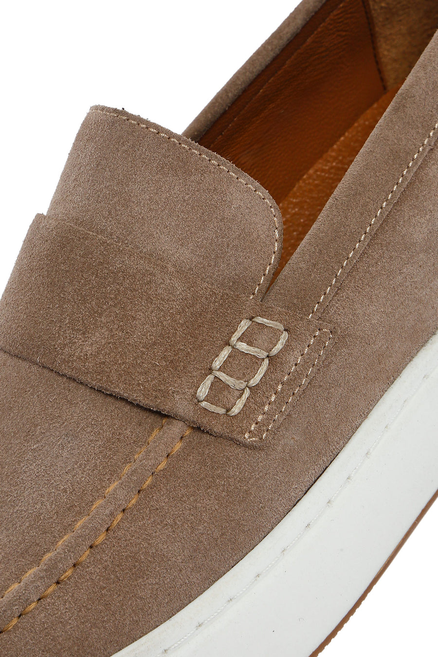 Erkek Bej Deri Loafer