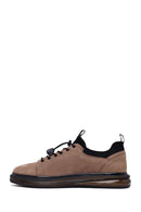 Male Mink Lace-Up Suede Casual Sneaker | Derimod