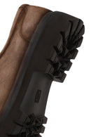 Male Beige Lace-Up Thick-Soled Suede Casual Shoes | Derimod