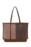 Woman Brown Fabric Shoulder Bag | Derimod