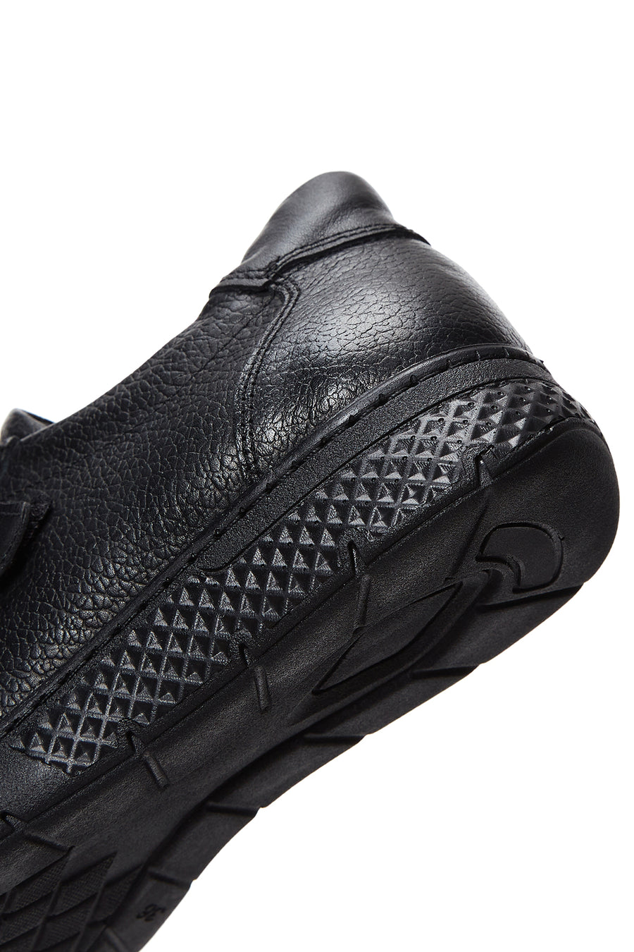 Women's Black Leather Comfort Shoes