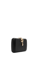 Woman Black Accessory-Detail Long Chain-Strap Mini Evening Clutch Bag | Derimod
