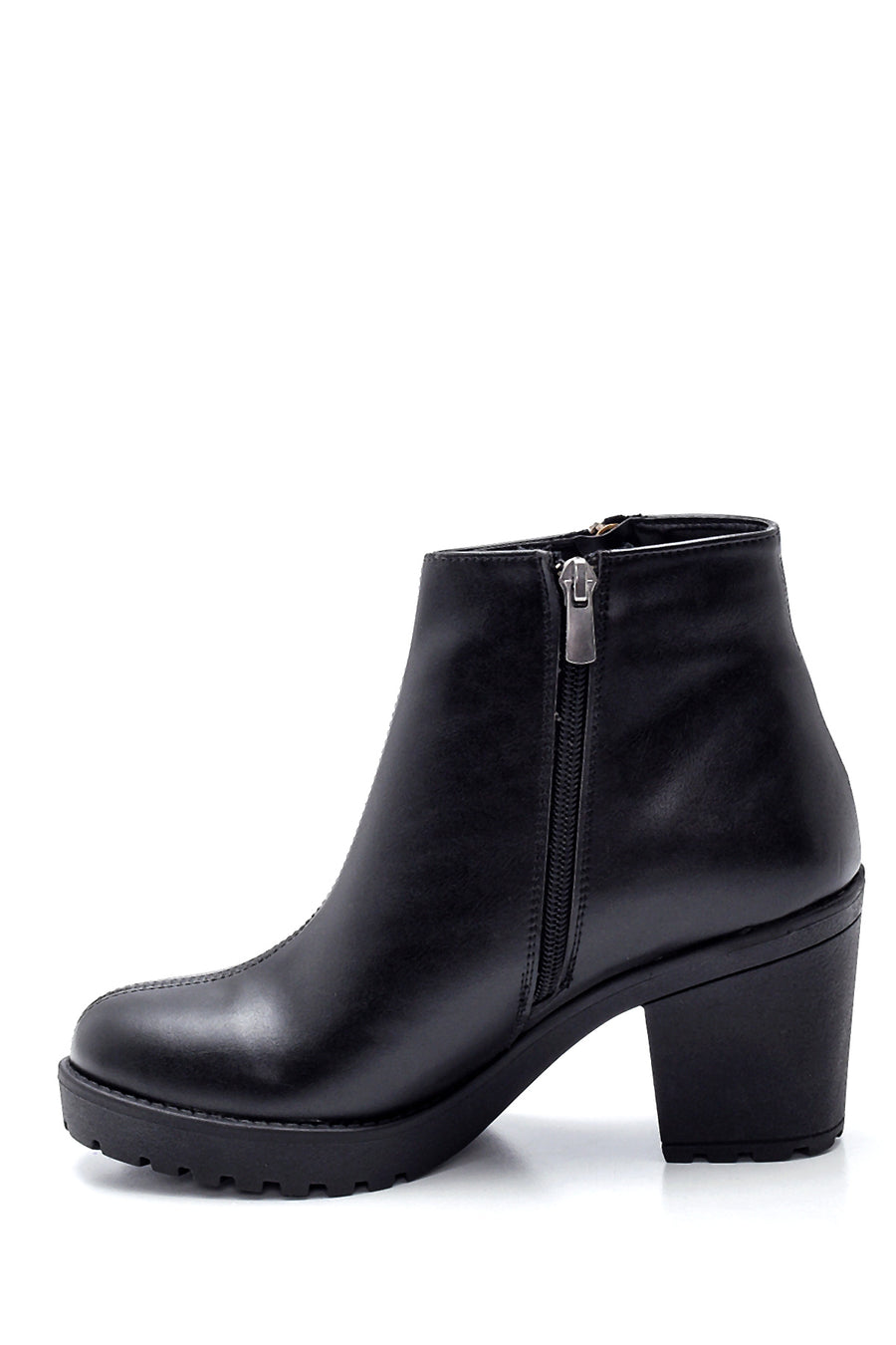Women's Zippered Heeled Boots